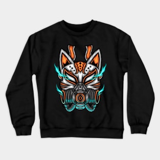 Japanese Fox Mask Crewneck Sweatshirt